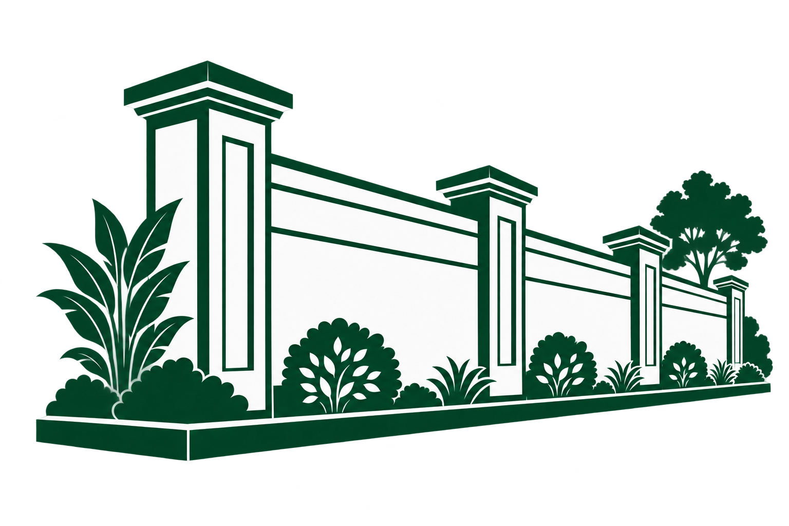 Royal Legacy compound wall around residential township